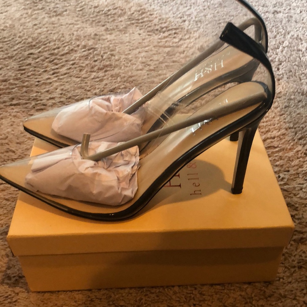 Transparent black base heel - Picture 4 of 6